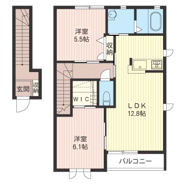 プラージュＢ 201号-16