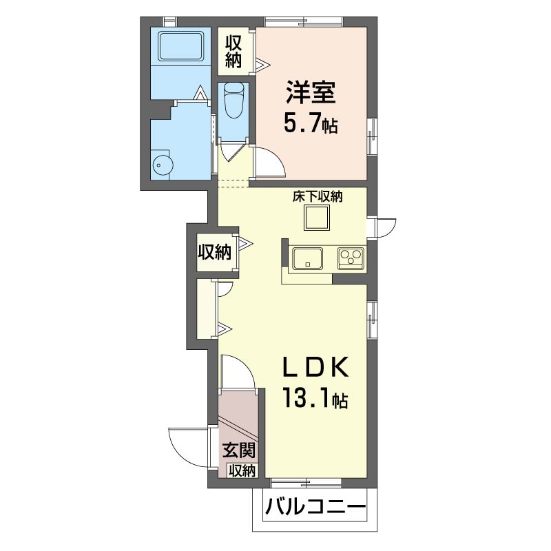 ディアコート結城Ｂ101-2