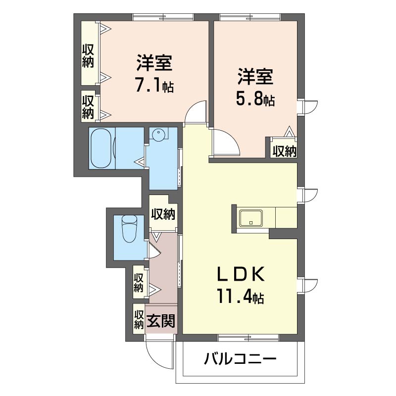ラ・ファミリーナＡ101-2