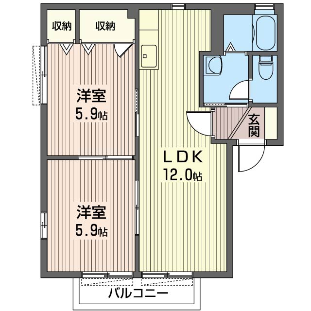フロラシオン野木　Ⅱ 201号-16