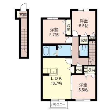メゾン・ラカージュ　Ⅵ 204号-16