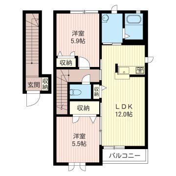 当社管理】コーポ・ワセイC 202号室（栃木県宇都宮市） - 積水