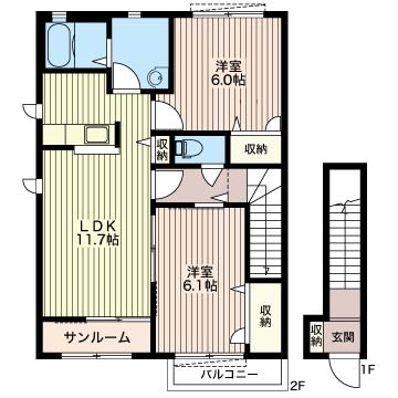 メゾン・ボヌールＤ 202号-16