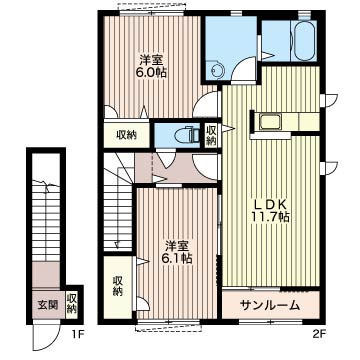 メゾン・ボヌールＥ 201号-16
