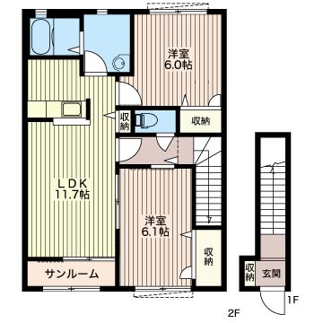 メゾン・ボヌールＥ202-2