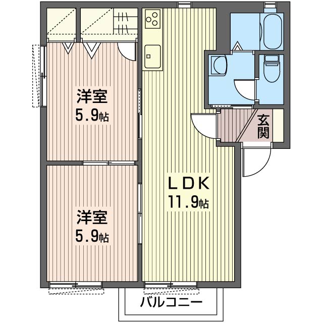 セピアコートＨ 201号-16