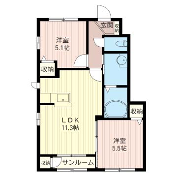 ヴィラ　フェリーチェ　Ⅱ　壱番館102-2