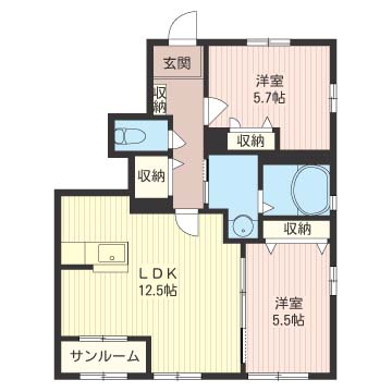 ヴィラ　フェリーチェ　Ⅱ　参番館 101号-16