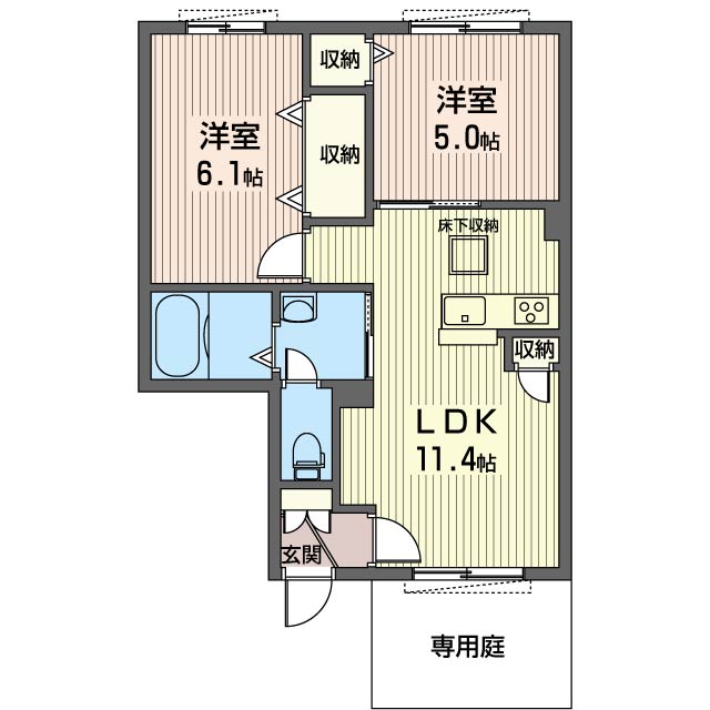 Ｒｅｓｉｄｅｎｃｉａ　Ｖｅｒｄｅ　Ａ 102号-16