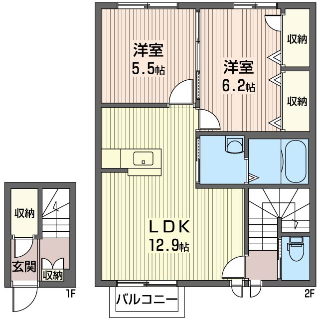 メゾン ド ソルヴィ 弐番館 202号-16