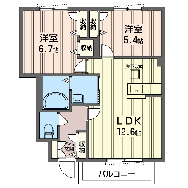 メゾン　ド　ソルヴィ　五番館106-2