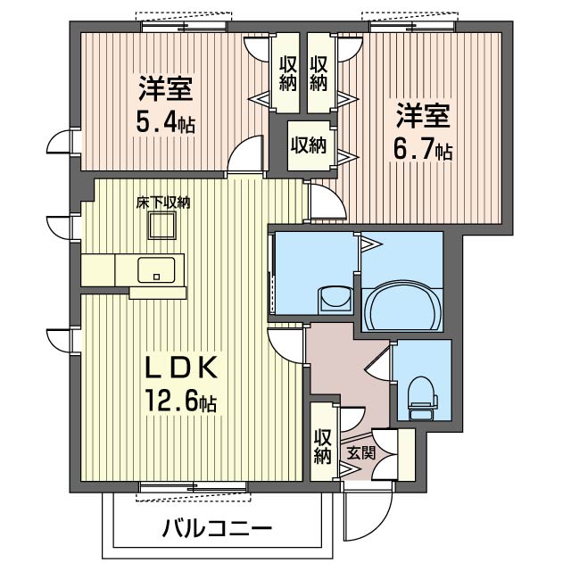 メゾン　ド　ソルヴィ　五番館 107号-16