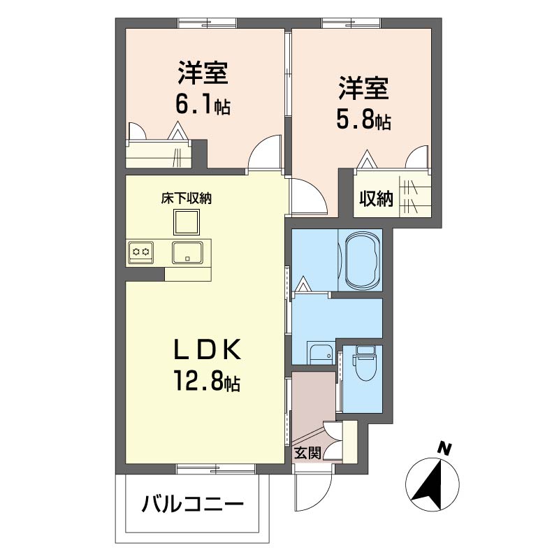 コーポシャティーニュⅡ 103号-7