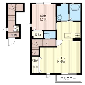 メゾン サンフラワーE棟 202号-16