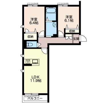 シャーメゾンフェリシア戸祭105-2