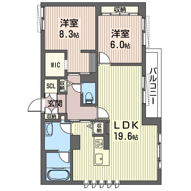 Ｇｒａｎｄｉｎａ　扇町 301号-16