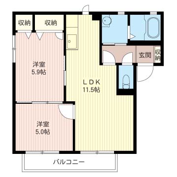 メゾンボンヌシャンヌＡ 102号-16