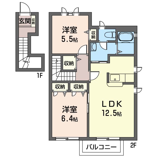 グランドソレイユＢ 201号-16