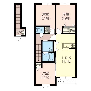 ヴィラーチェＭｉｄｏｒｉ　Ｂ202-2