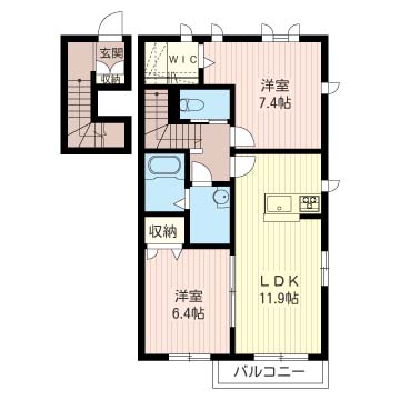 プロヌーブ小山 A 201号-16