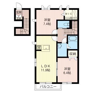 プロヌーブ小山 B 202号-15