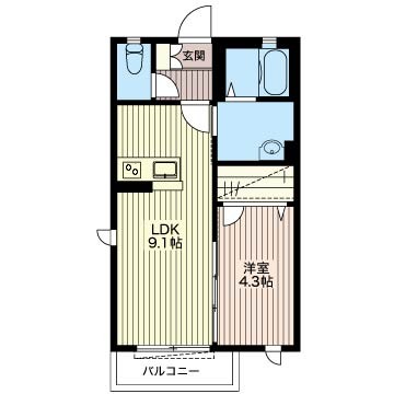 ウイング西城南B 203号-14