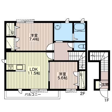 メゾン　ティエドゥールⅠ202-2