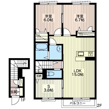 シャーメゾン・ヴィラⅢ 203号-16