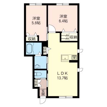 ディアコートＢ 101号-16
