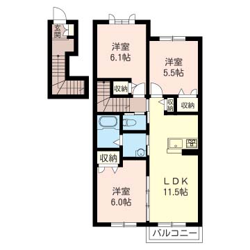 ロゼリア若宮 B 203号-15
