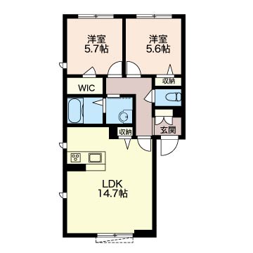 クレールガーデン蒼海102-2