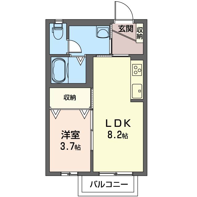 マストライフ高崎上大類Ｂ 202号-6