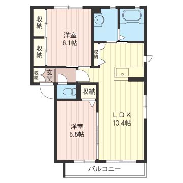 ヴィラ・クオレール　Ｃ201-2