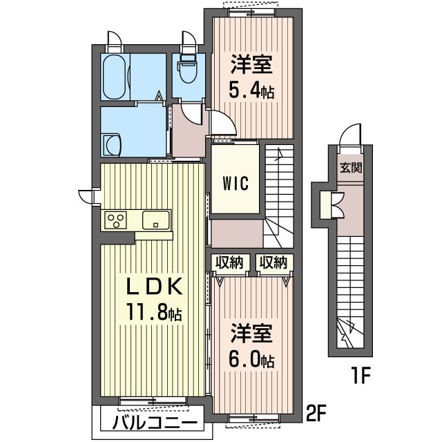 ボンヌ・リヴィエール 201号-15
