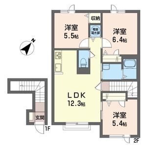 シャーメゾン月寒フィフティー 202号室