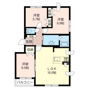 グランビレッジ公園通Ｄ 201号室