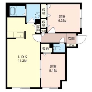 グランドゥールＢ 106号室