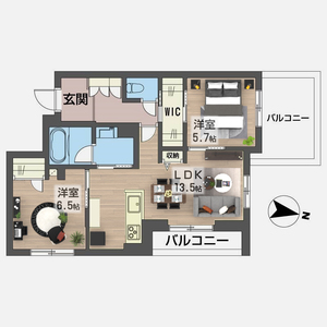 ドエルアーバンⅠ 301号-3