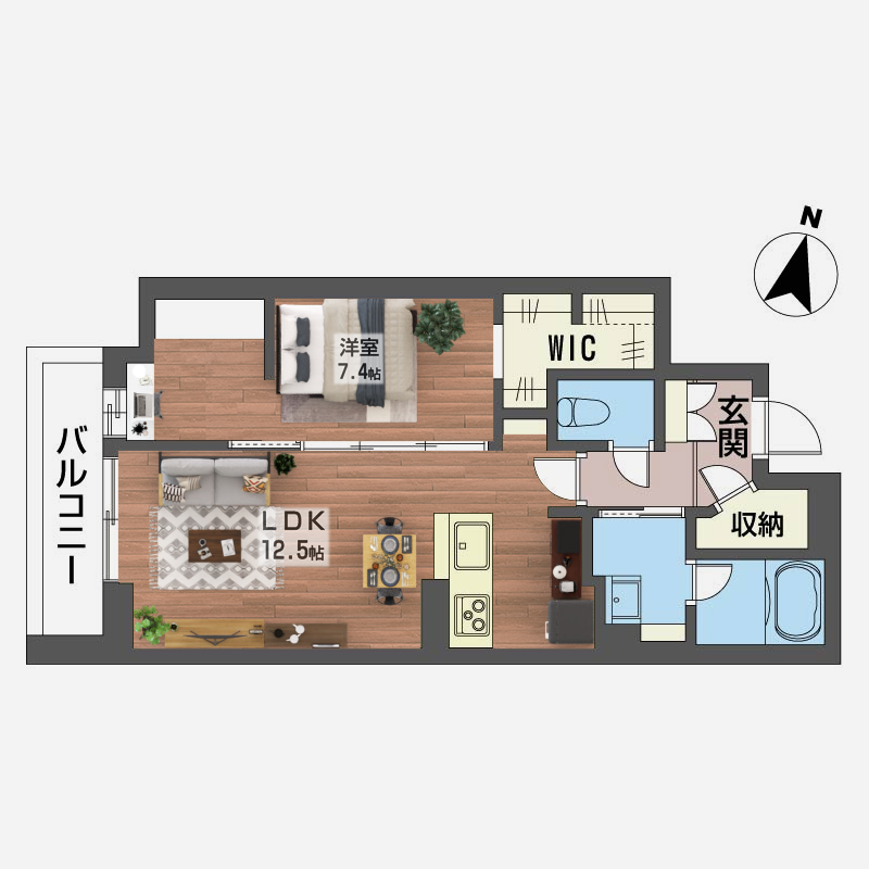 ヴィラ　グレイシア 101号-2