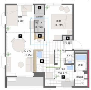 グランメ－ル１０９Ａ棟 102号-11