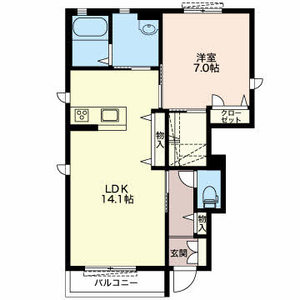 クラヴィエ並柳 A101号室