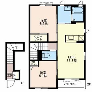 ブルーメⅡ 202号室