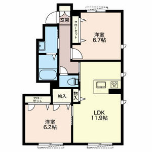 レクサス徳重 D101号室