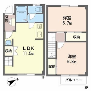 ノース・カナル A109号室