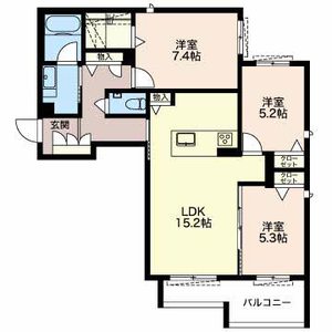 Ｌｅ　Ｂｏｎｈｅｕｒ（ル　ボヌール） 0201号室