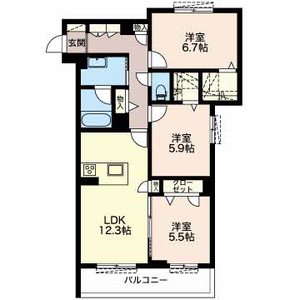 エコクリーンヒルズ　名和 0206号室