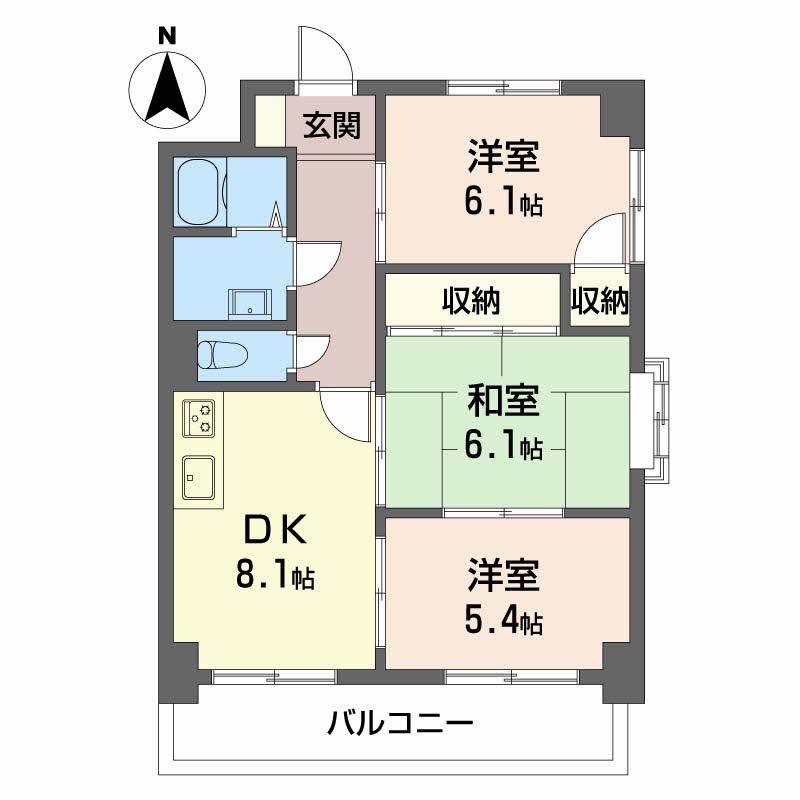八田坪井ハイツ 0501号-2