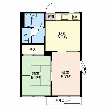オークヴィラ西川 B202号-2