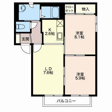 ソレイユタカノA202-2
