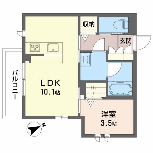 ヴェルデ磯部 0101号-2